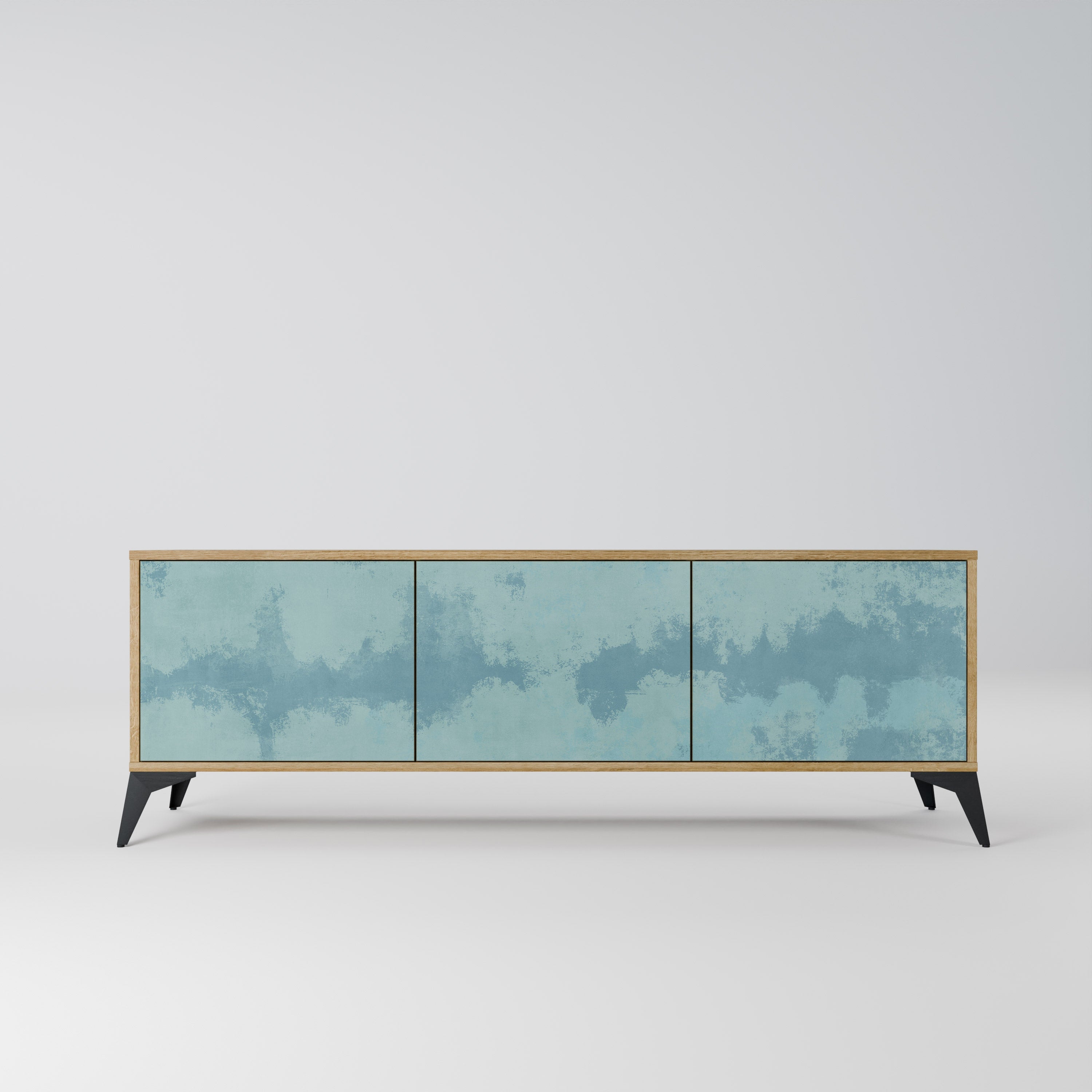 SKY WASH TV-Lowboard mit 3 Türen in Eiche-Optik