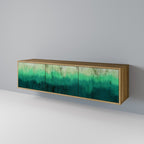 NORTHERN LIGHTS TV-Lowboard mit 3 Türen in Eiche-Optik