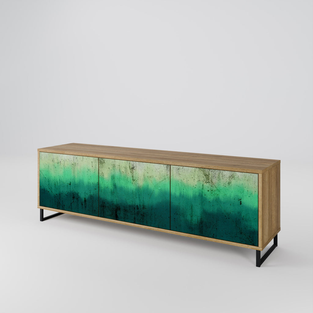 NORTHERN LIGHTS TV-Lowboard mit 3 Türen in Eiche-Optik