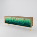 NORTHERN LIGHTS TV-Lowboard mit 3 Türen in Eiche-Optik