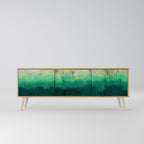 NORTHERN LIGHTS TV-Lowboard mit 3 Türen in Eiche-Optik