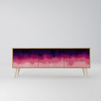 AURORA BOREALIS TV-Lowboard mit 3 Türen in Eiche-Optik