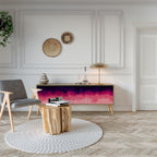 AURORA BOREALIS TV-Lowboard mit 3 Türen in Eiche-Optik