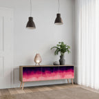 AURORA BOREALIS TV-Lowboard mit 3 Türen in Eiche-Optik