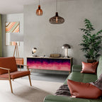 AURORA BOREALIS TV-Lowboard mit 3 Türen in Eiche-Optik