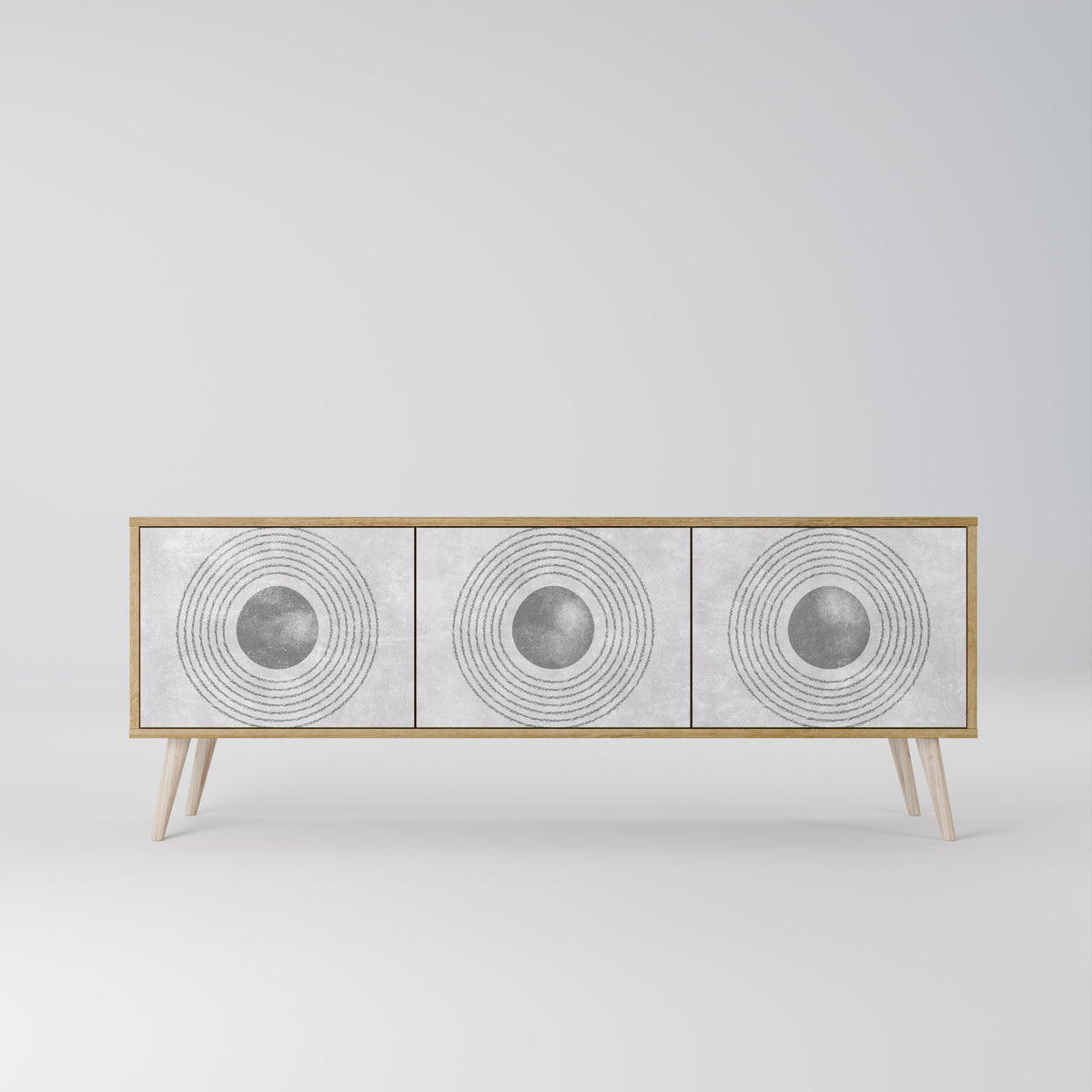 SOLID CIRCLES 3-türiges TV-Lowboard