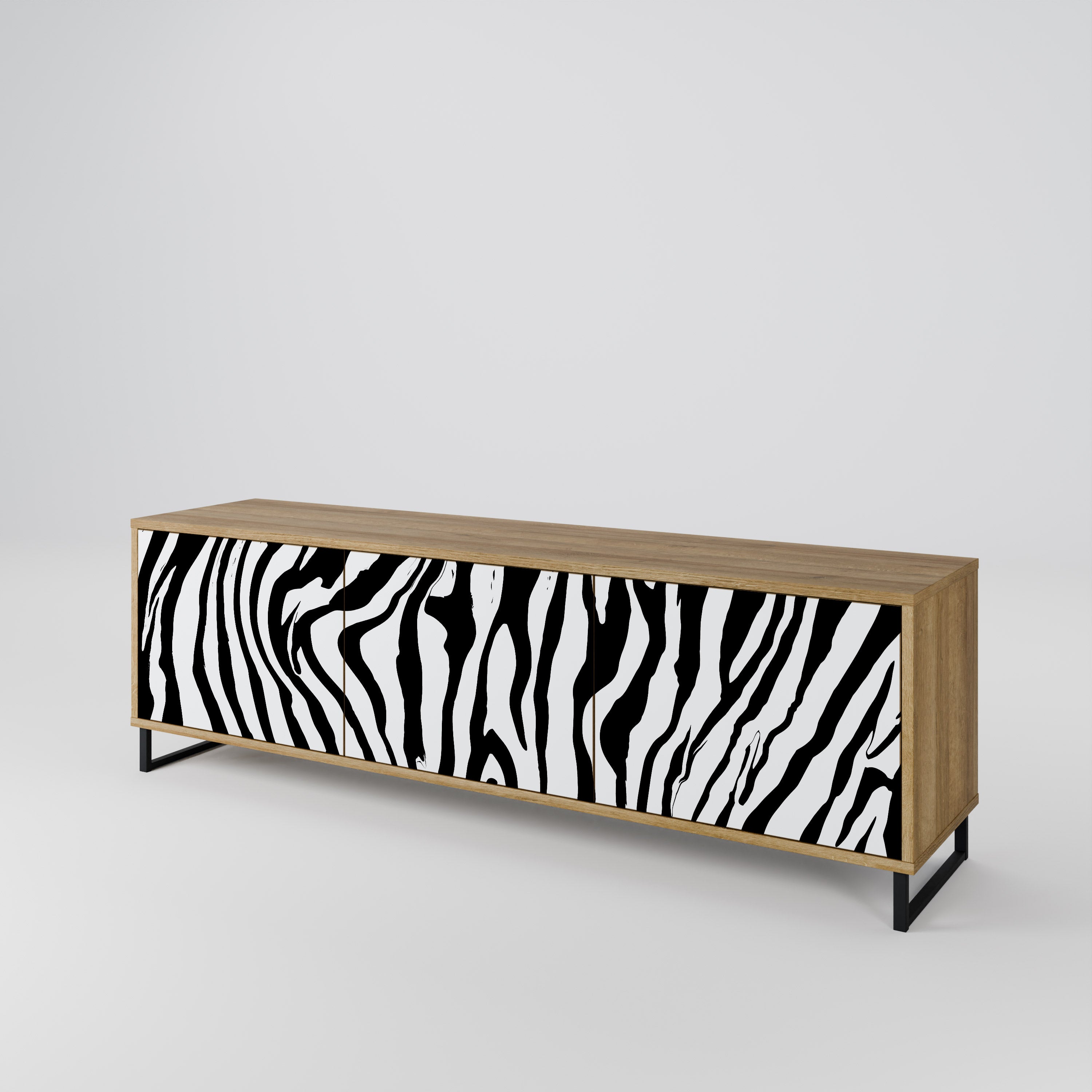 SPLENDID ZEBRA 3-Door TV Cabinet