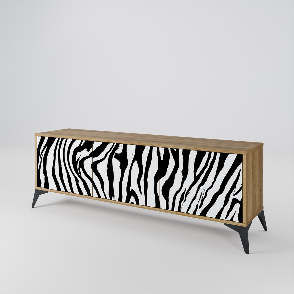 SPLENDID ZEBRA TV-Lowboard mit 3 Türen in Eiche-Optik