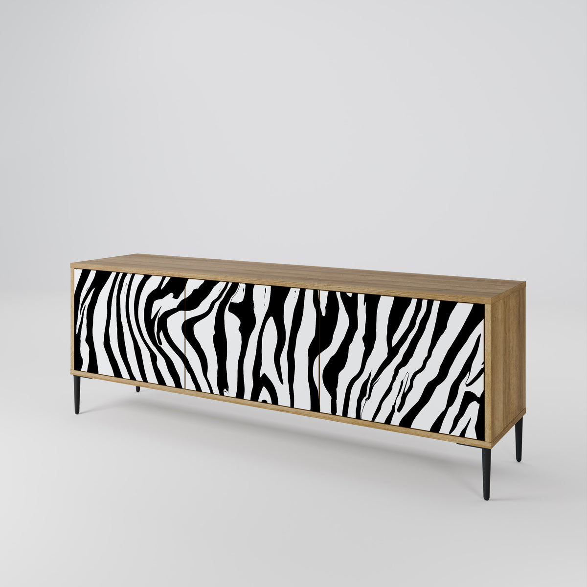 SPLENDID ZEBRA 3-türiges TV-Lowboard
