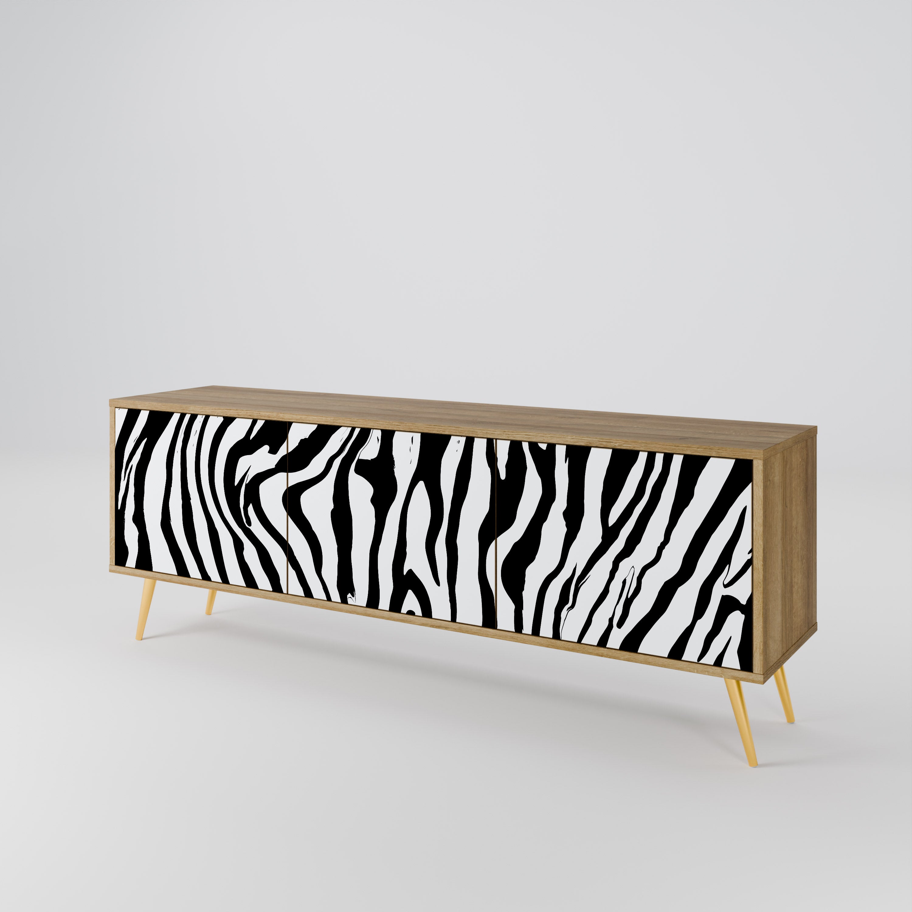 SPLENDID ZEBRA 3-Door TV Cabinet