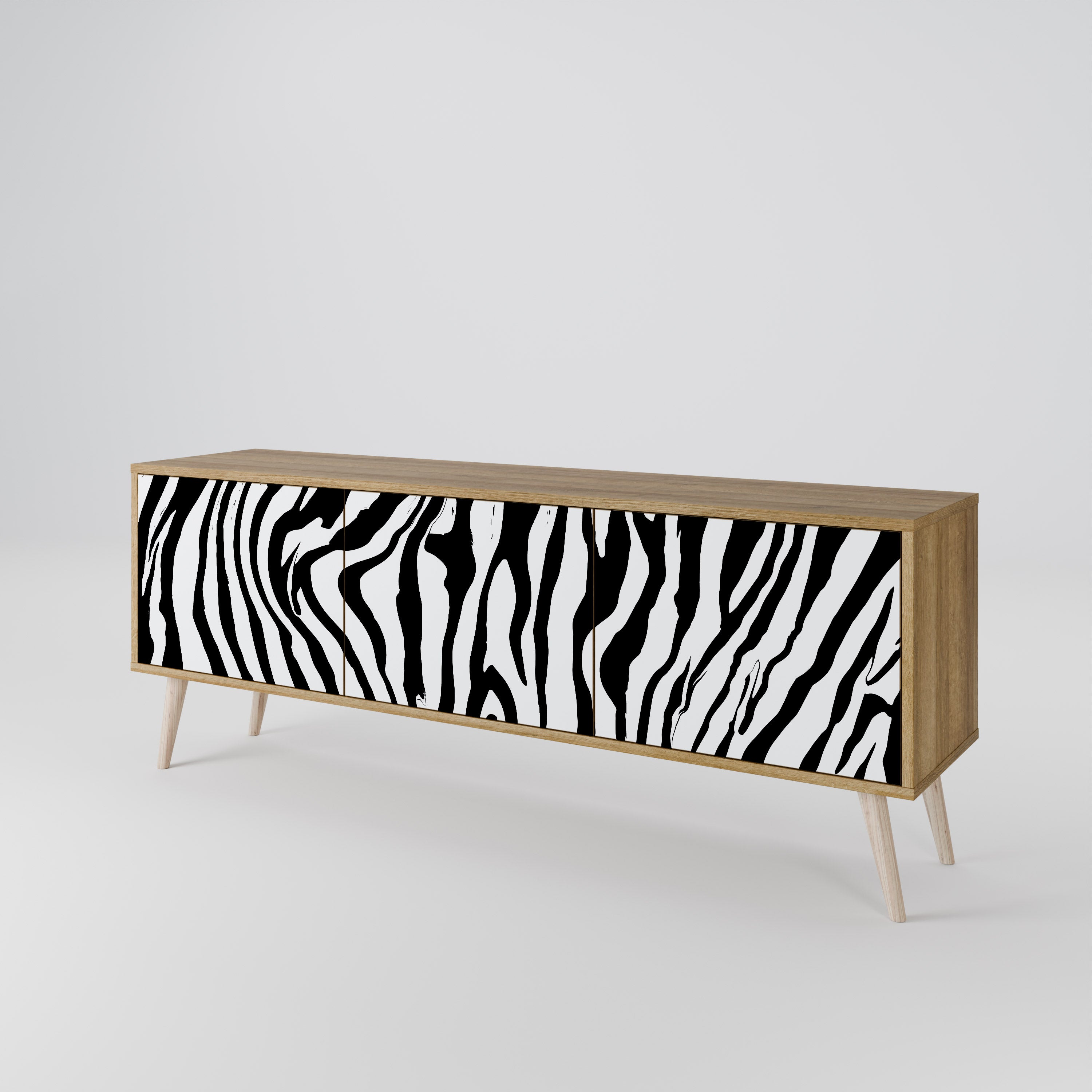 SPLENDID ZEBRA 3-Door TV Cabinet