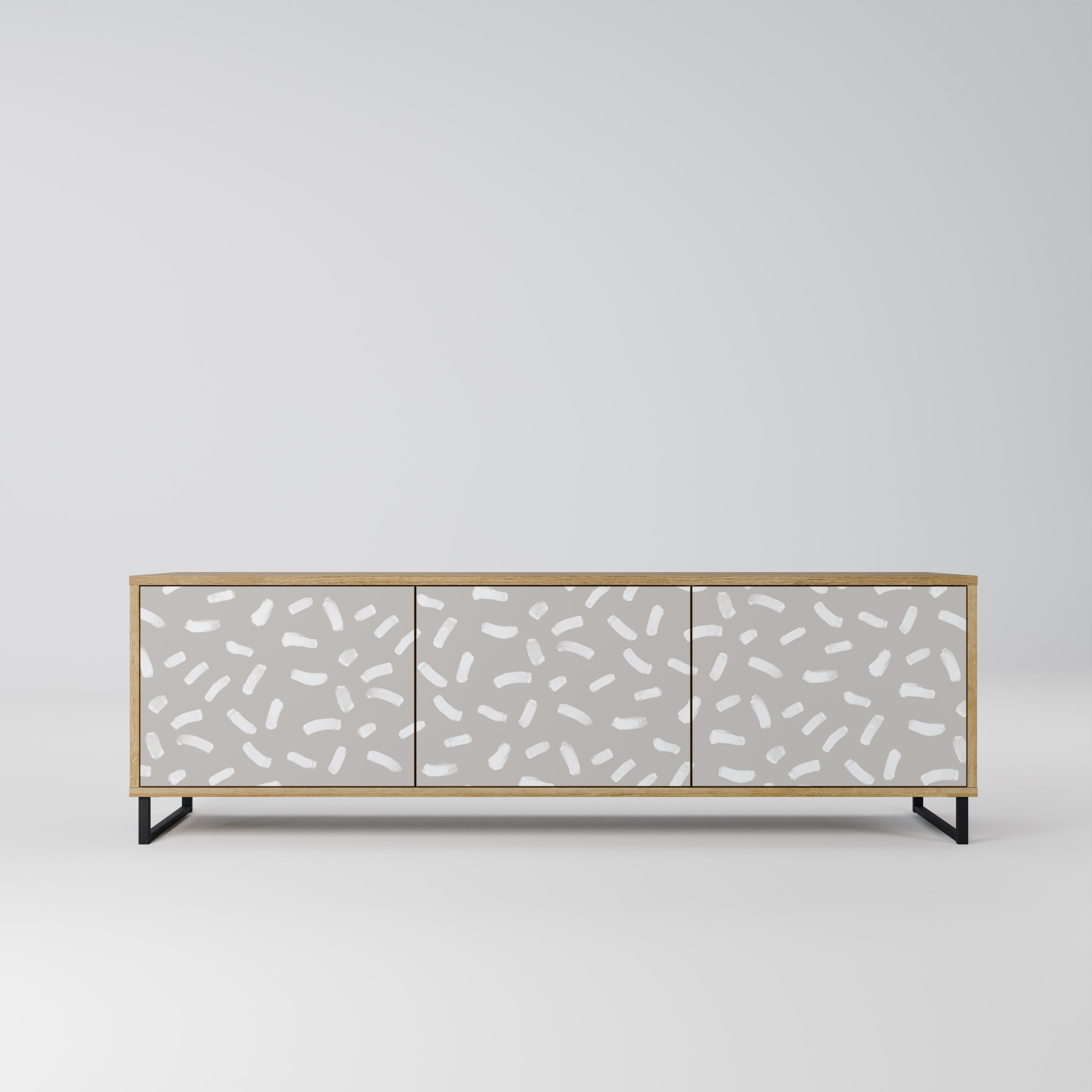 PASSING SECONDS TV-Lowboard mit 3 Türen in Eiche-Optik