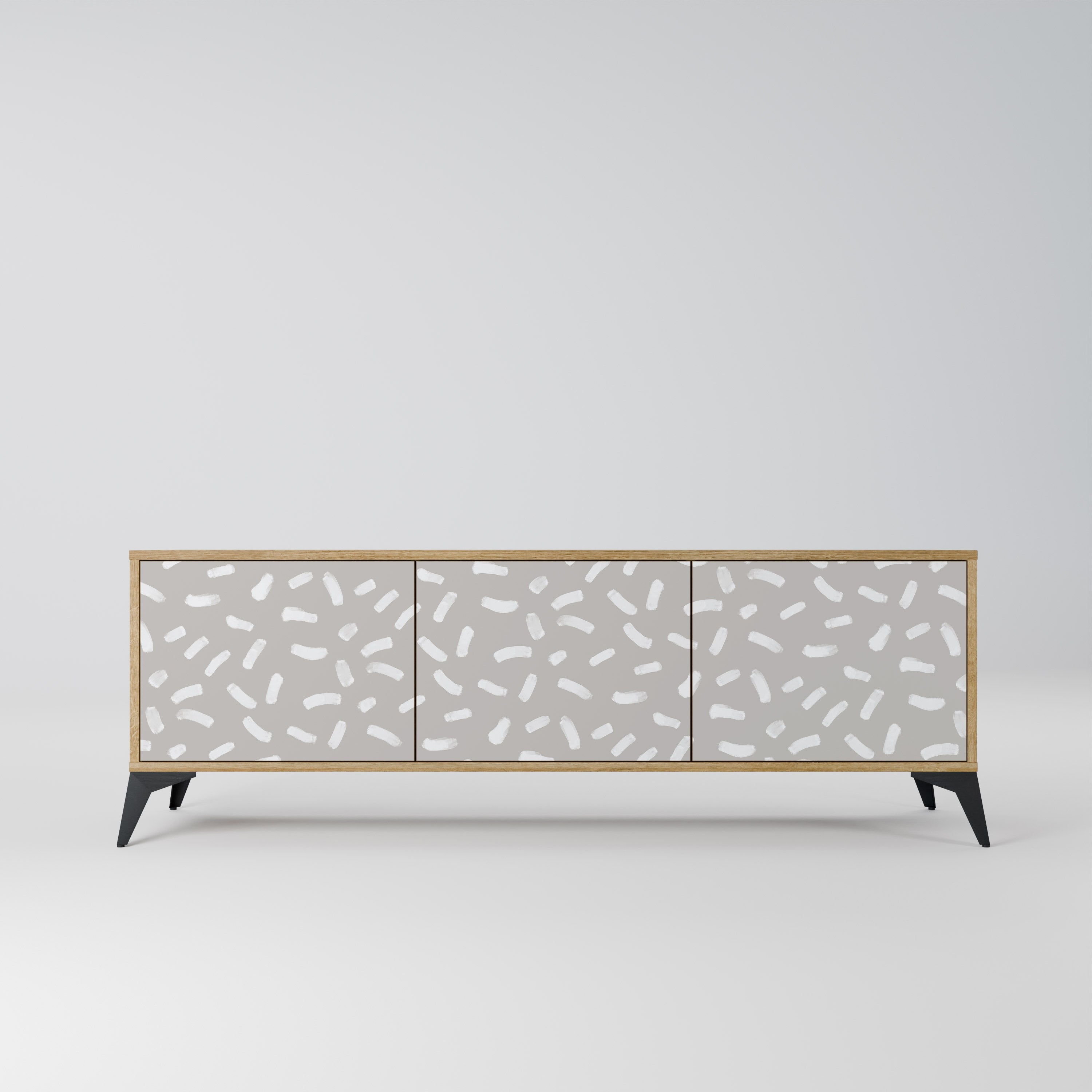 PASSING SECONDS TV-Lowboard mit 3 Türen in Eiche-Optik