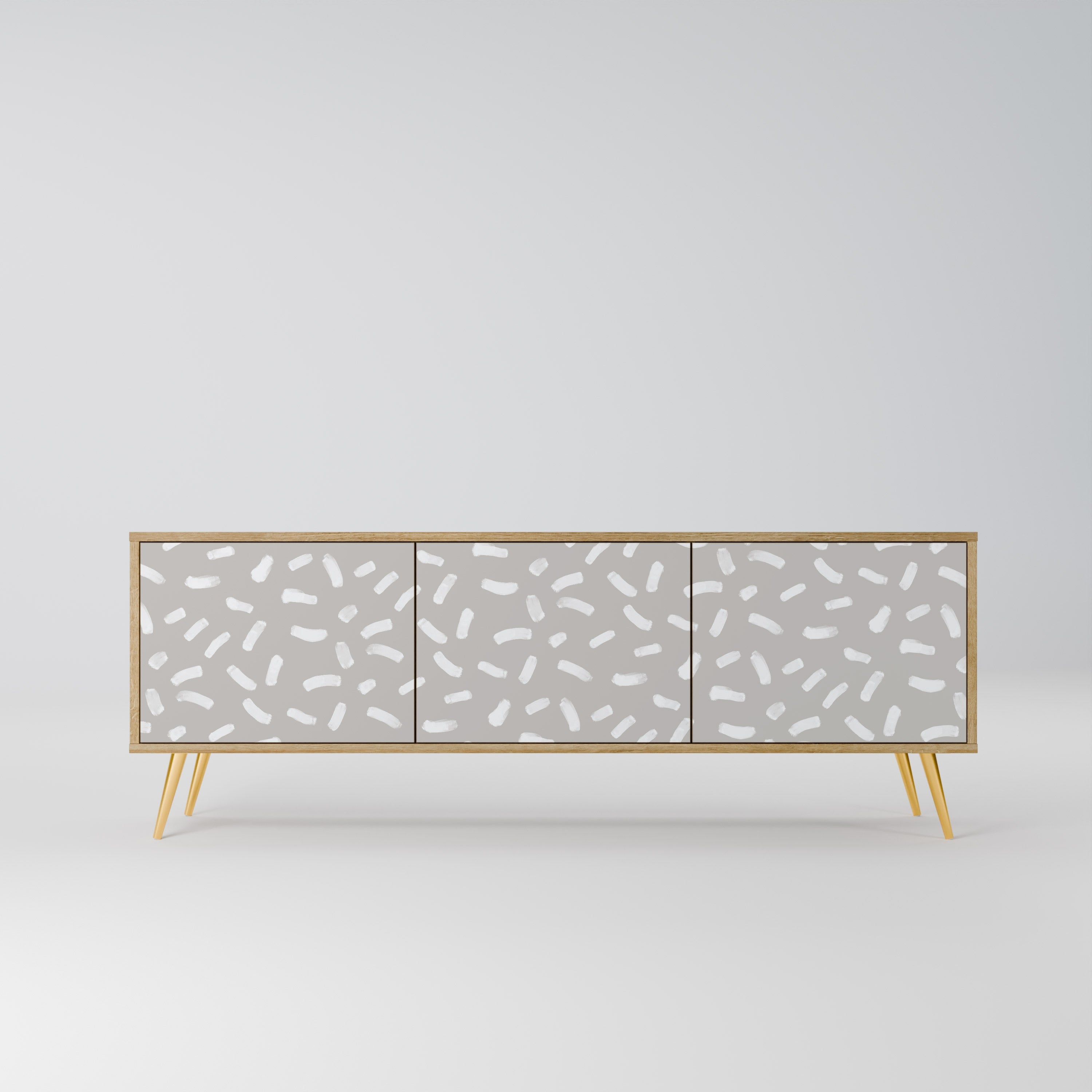 PASSING SECONDS TV-Lowboard mit 3 Türen in Eiche-Optik