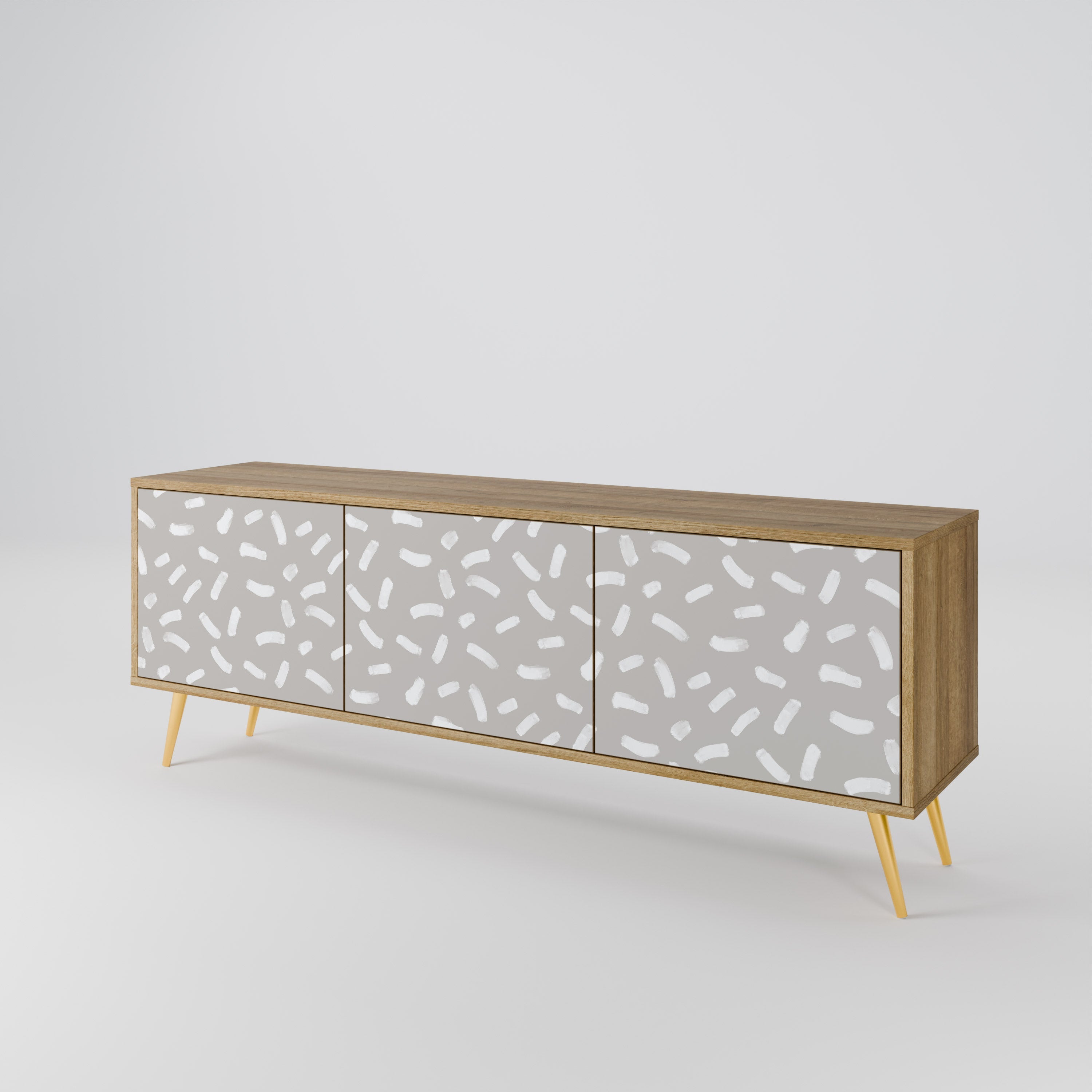 PASSING SECONDS TV-Lowboard mit 3 Türen in Eiche-Optik