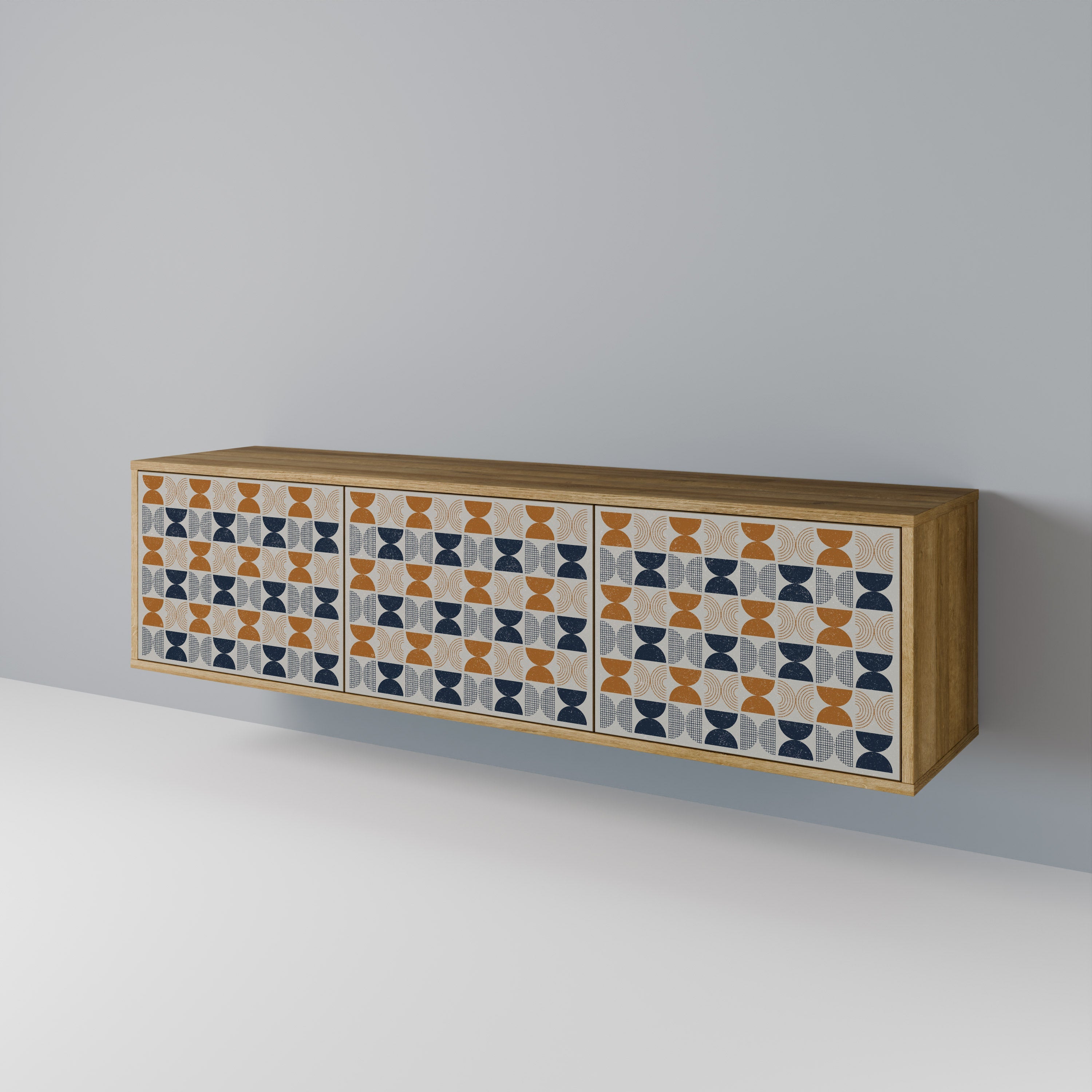 REFLECTION RANGE TV-Lowboard mit 3 Türen in Eiche-Optik