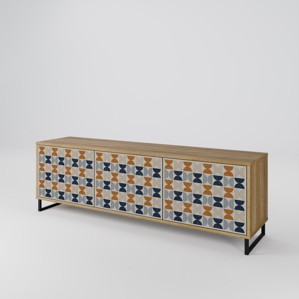 REFLECTION RANGE TV-Lowboard mit 3 Türen in Eiche-Optik