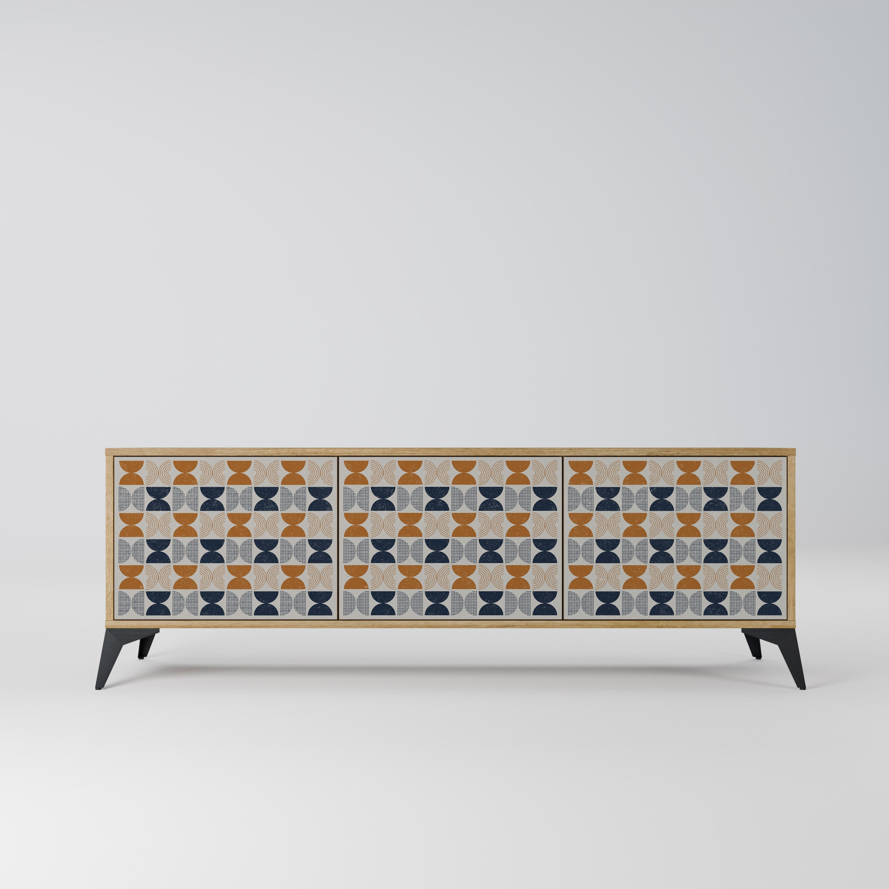 REFLECTION RANGE TV-Lowboard mit 3 Türen in Eiche-Optik