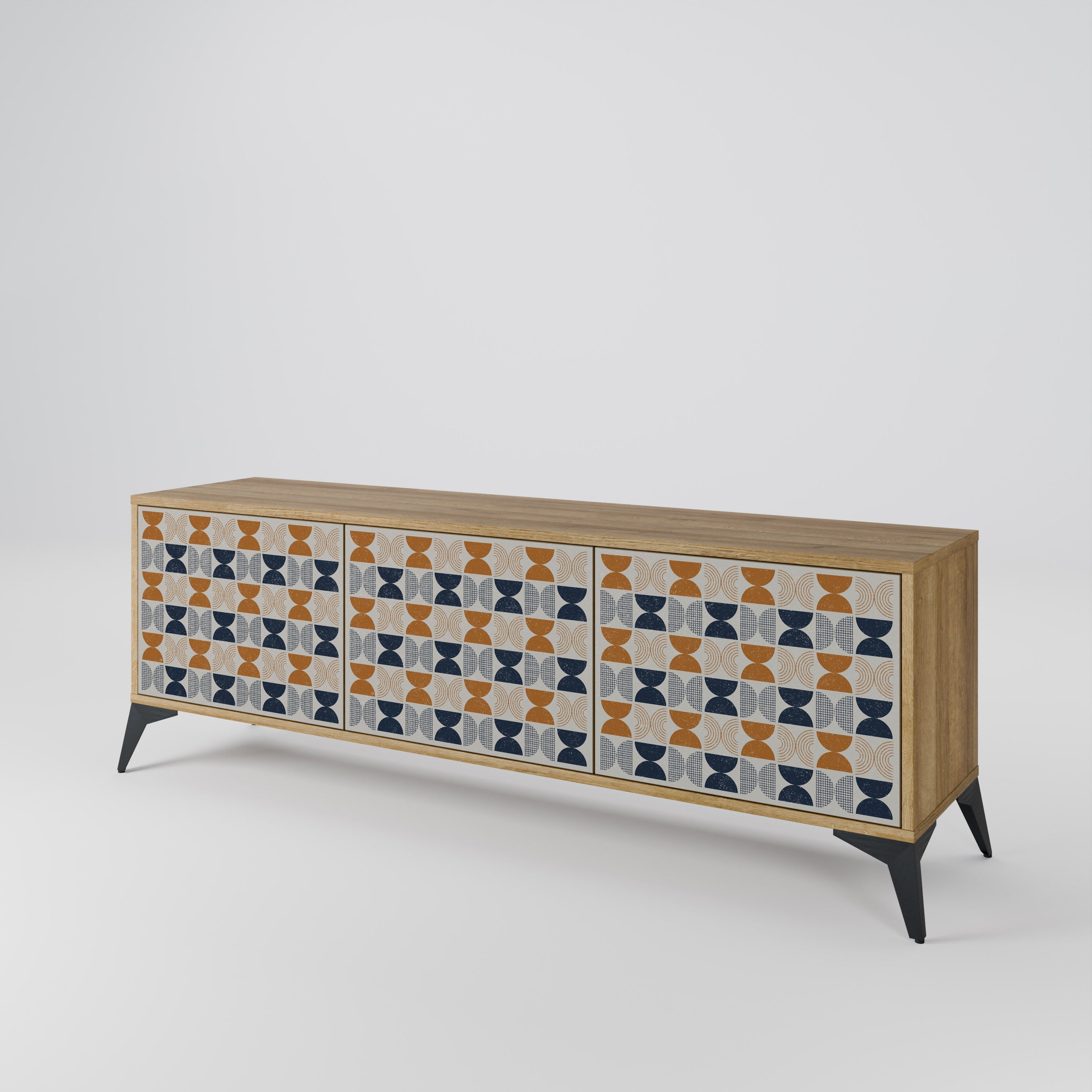 REFLECTION RANGE TV-Lowboard mit 3 Türen in Eiche-Optik