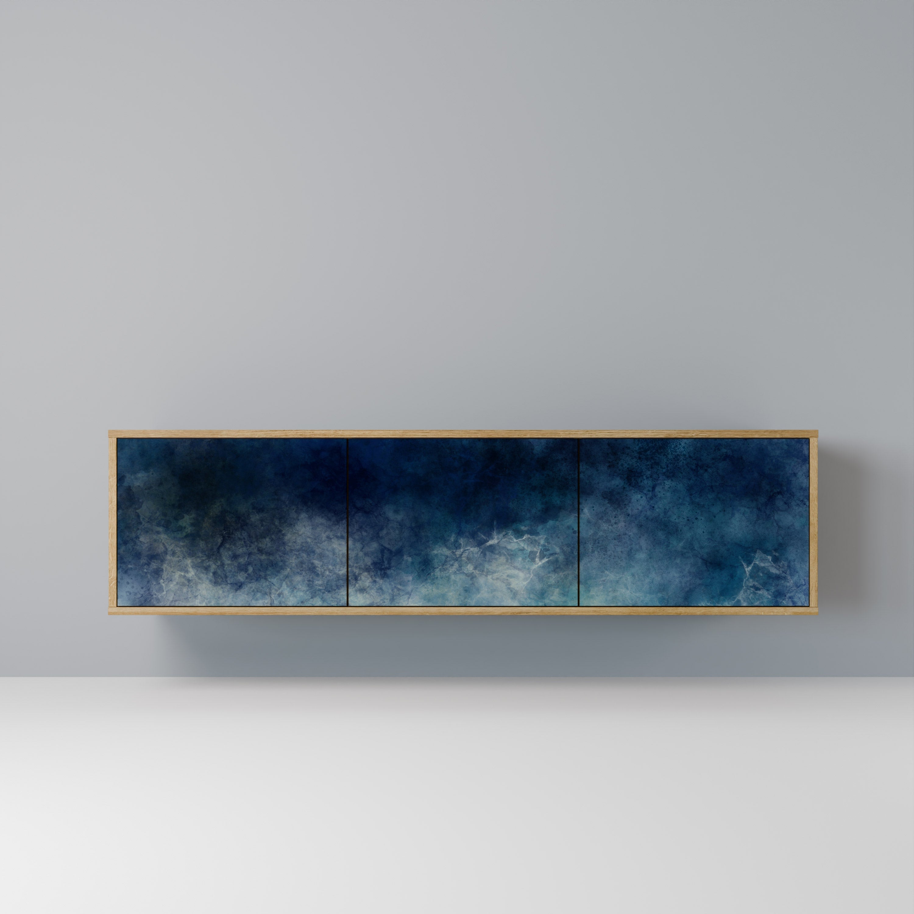 CELESTIAL FALL TV-Lowboard mit 3 Türen in Eiche-Optik