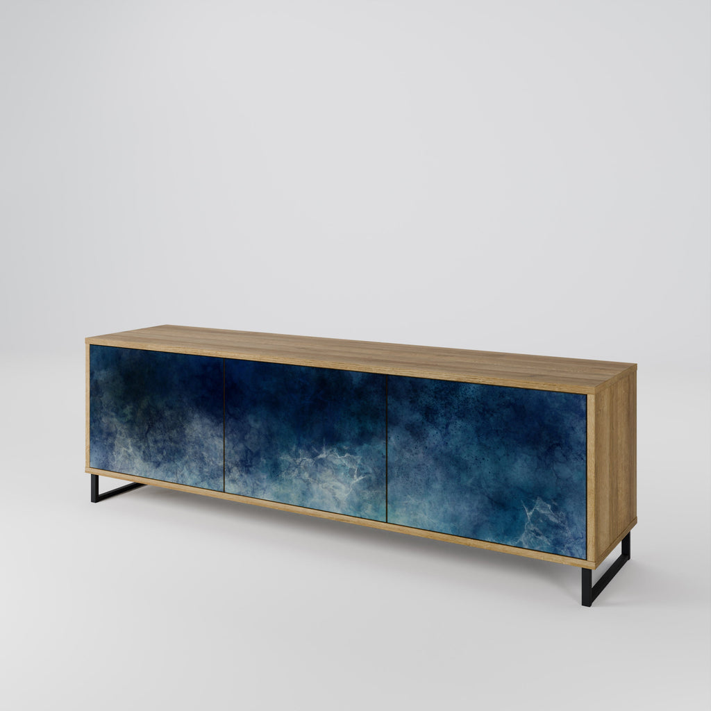CELESTIAL FALL TV-Lowboard mit 3 Türen in Eiche-Optik