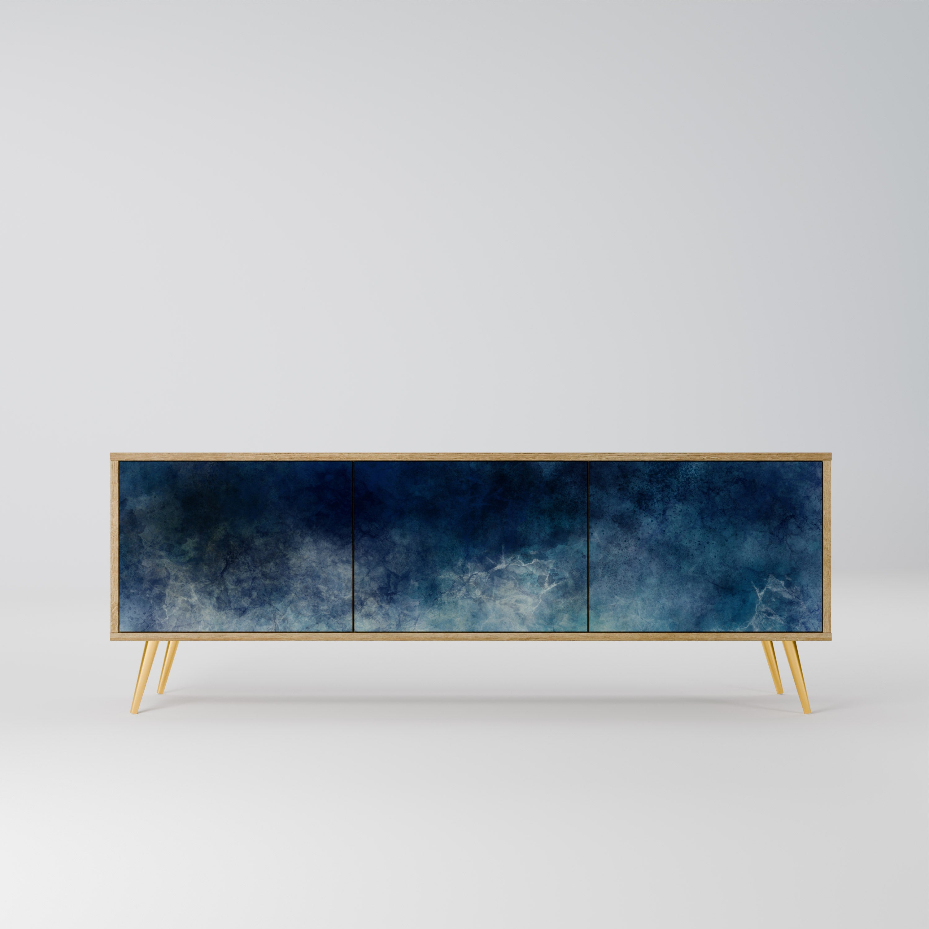 CELESTIAL FALL TV-Lowboard mit 3 Türen in Eiche-Optik