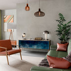 CELESTIAL FALL TV-Lowboard mit 3 Türen in Eiche-Optik