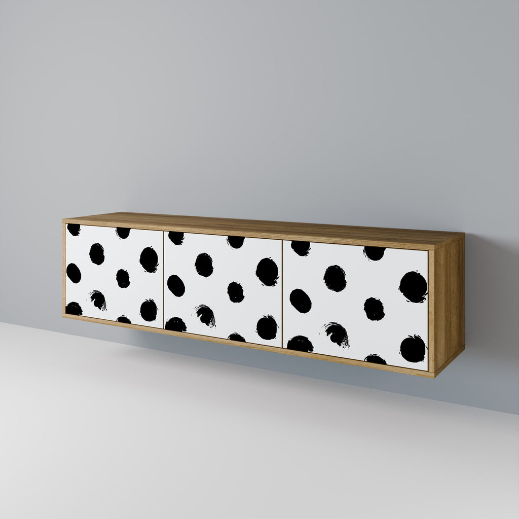 SLIPPING MINUTES TV-Lowboard mit 3 Türen in Eiche-Optik