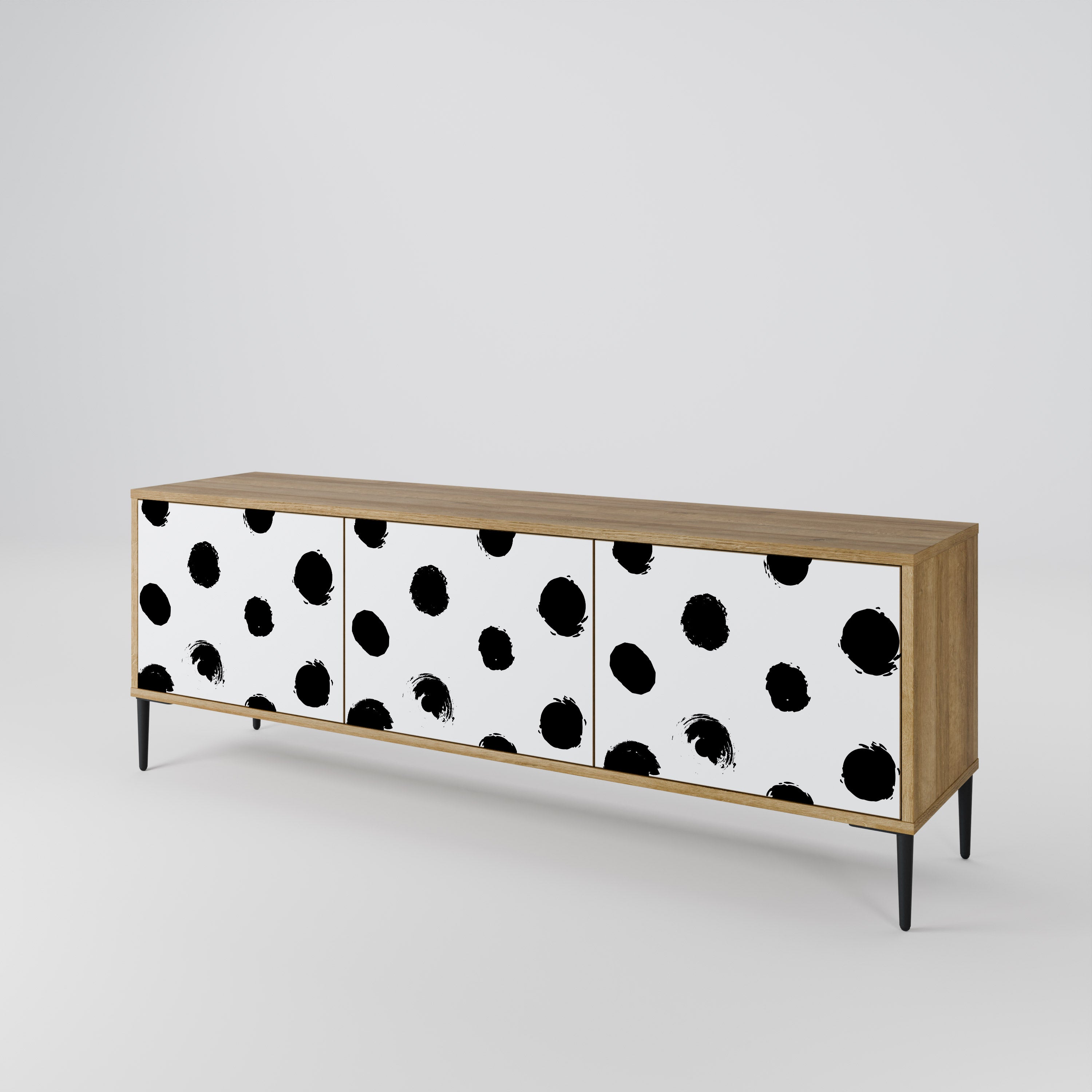SLIPPING MINUTES 3-Door TV Cabinet