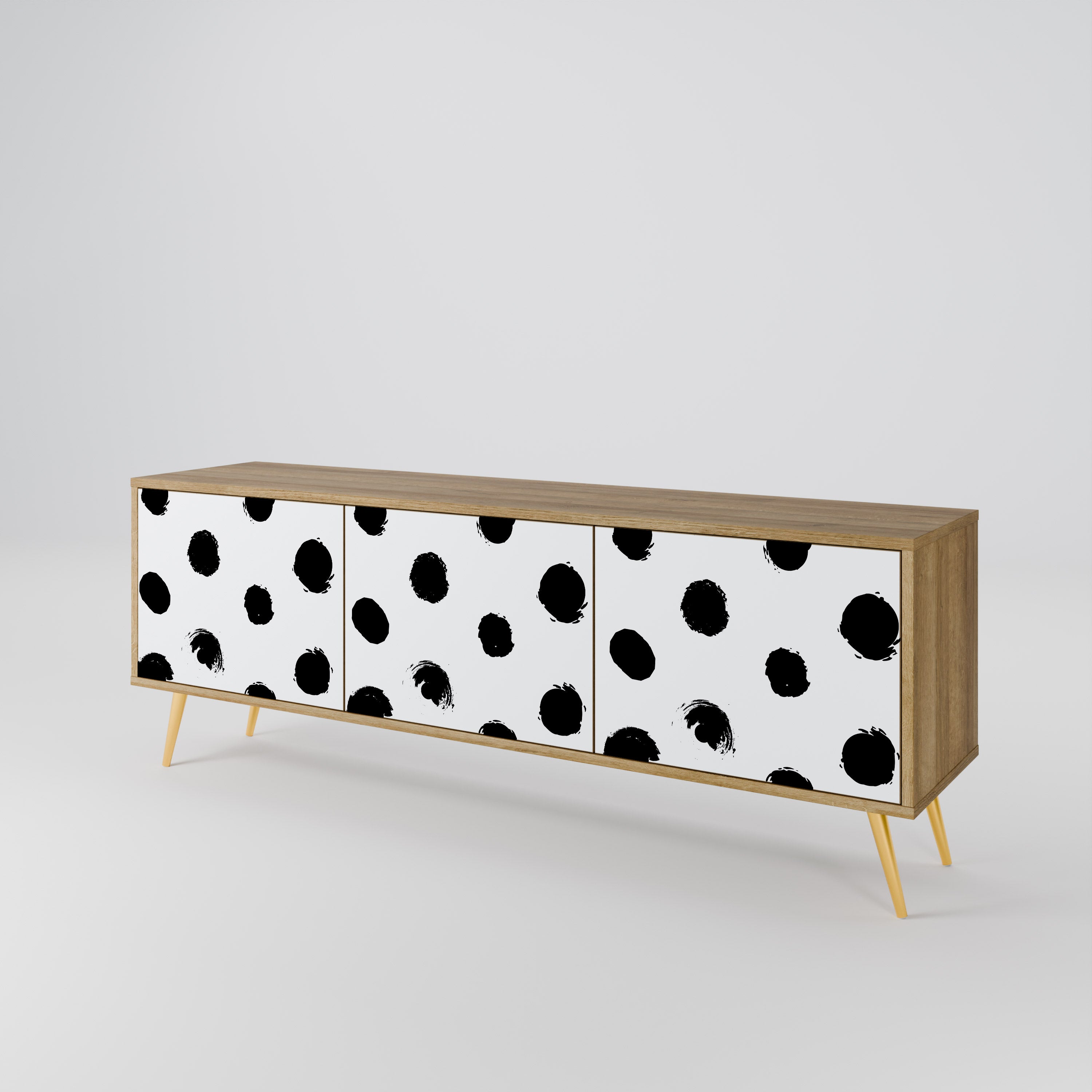 SLIPPING MINUTES 3-Door TV Cabinet