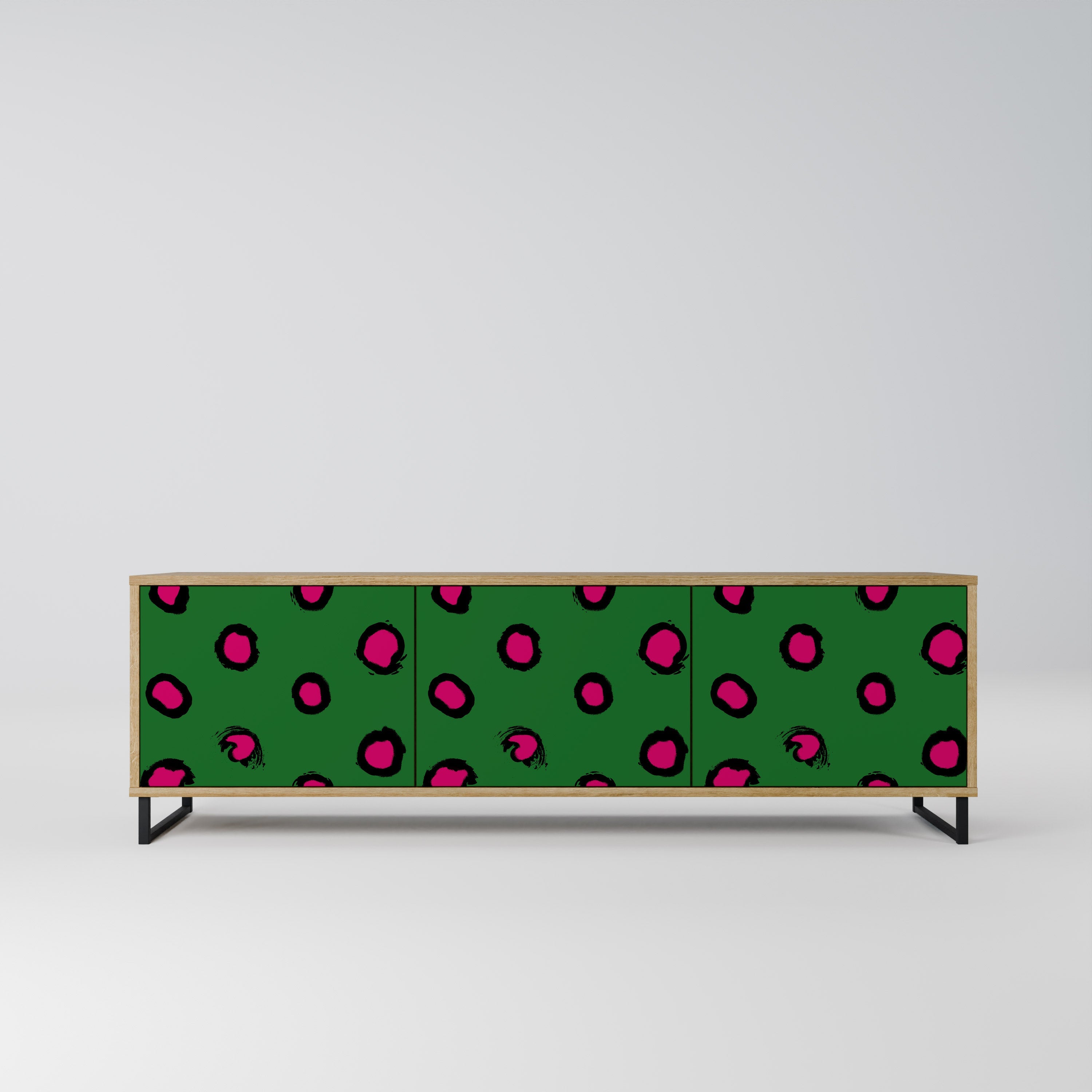 FUNKY SPOTS TV-Lowboard mit 3 Türen in Eiche-Optik