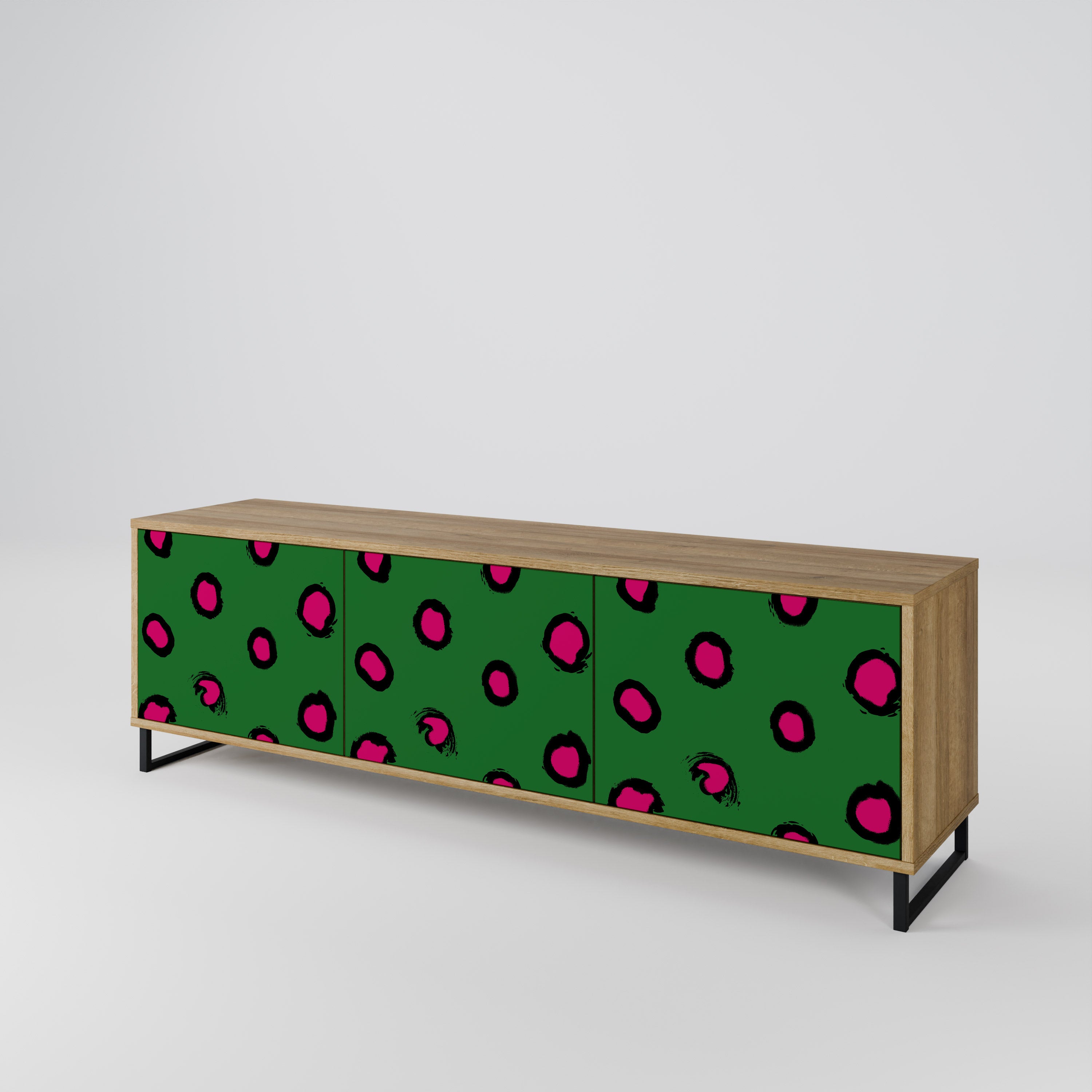 FUNKY SPOTS 3-Door TV Cabinet