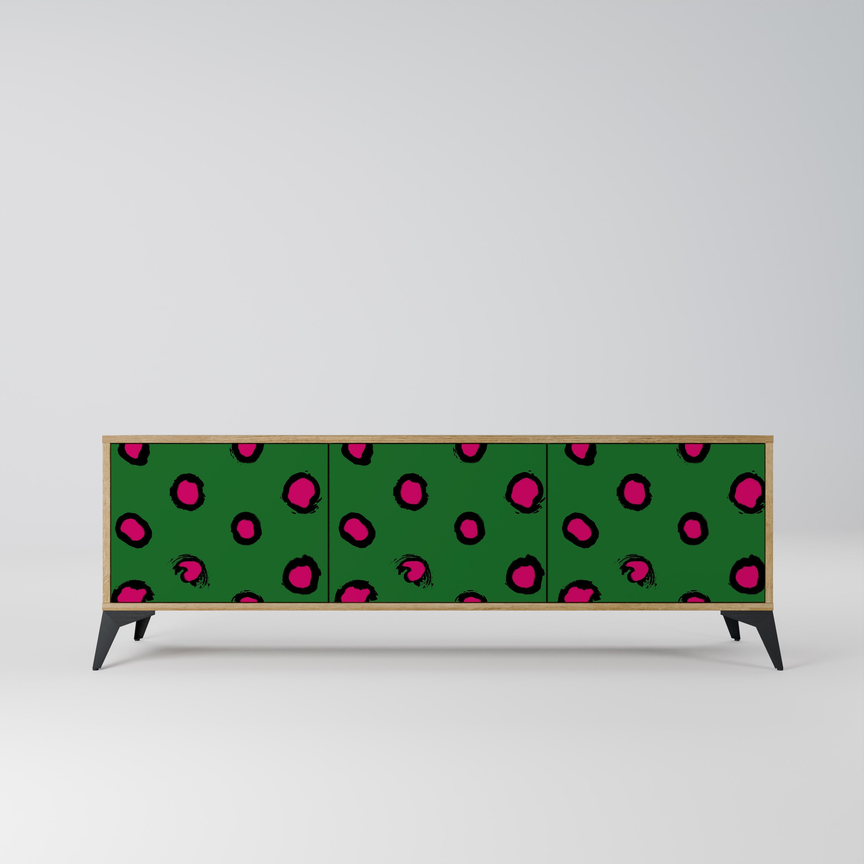 FUNKY SPOTS TV-Lowboard mit 3 Türen in Eiche-Optik