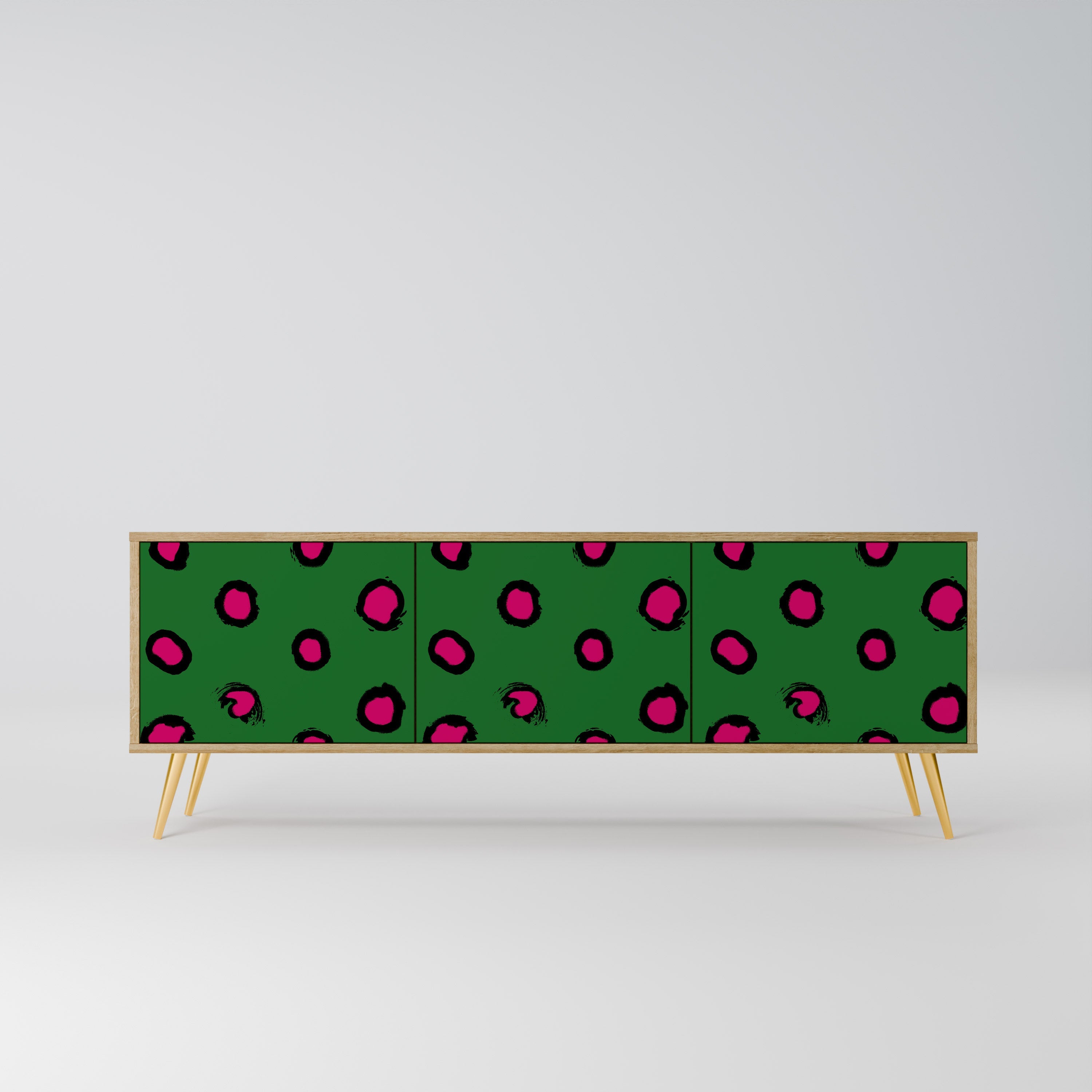 FUNKY SPOTS TV-Lowboard mit 3 Türen in Eiche-Optik