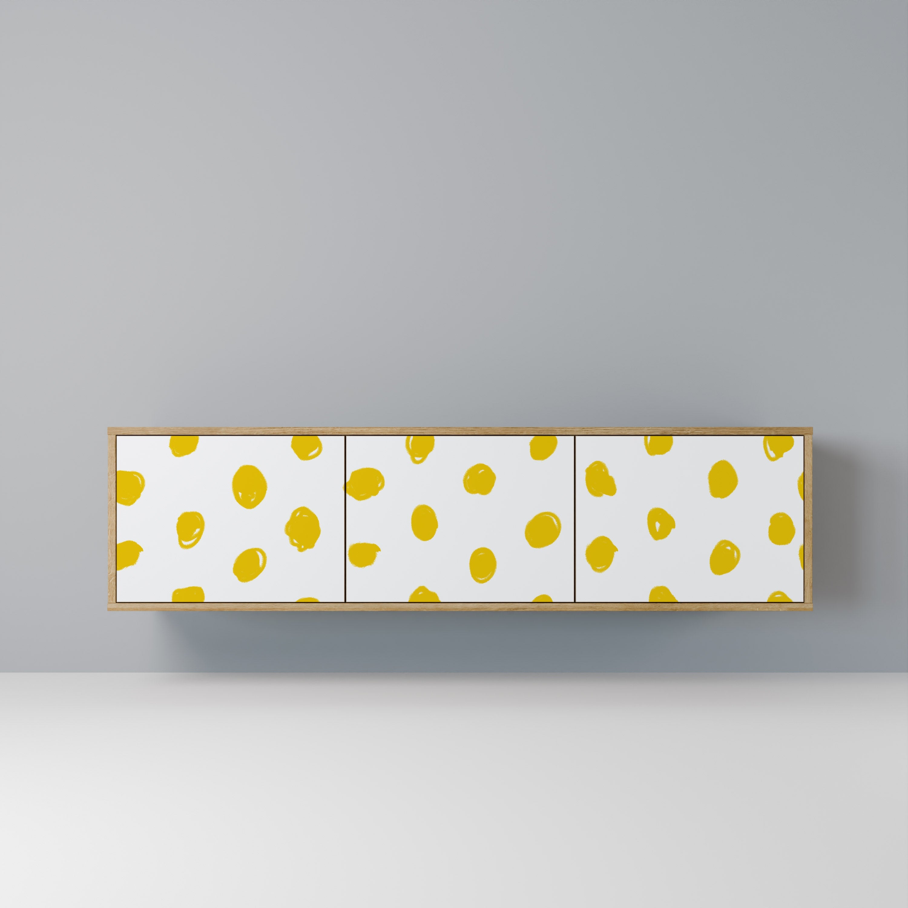 RADIANT REVERIE TV-Lowboard mit 3 Türen in Eiche-Optik