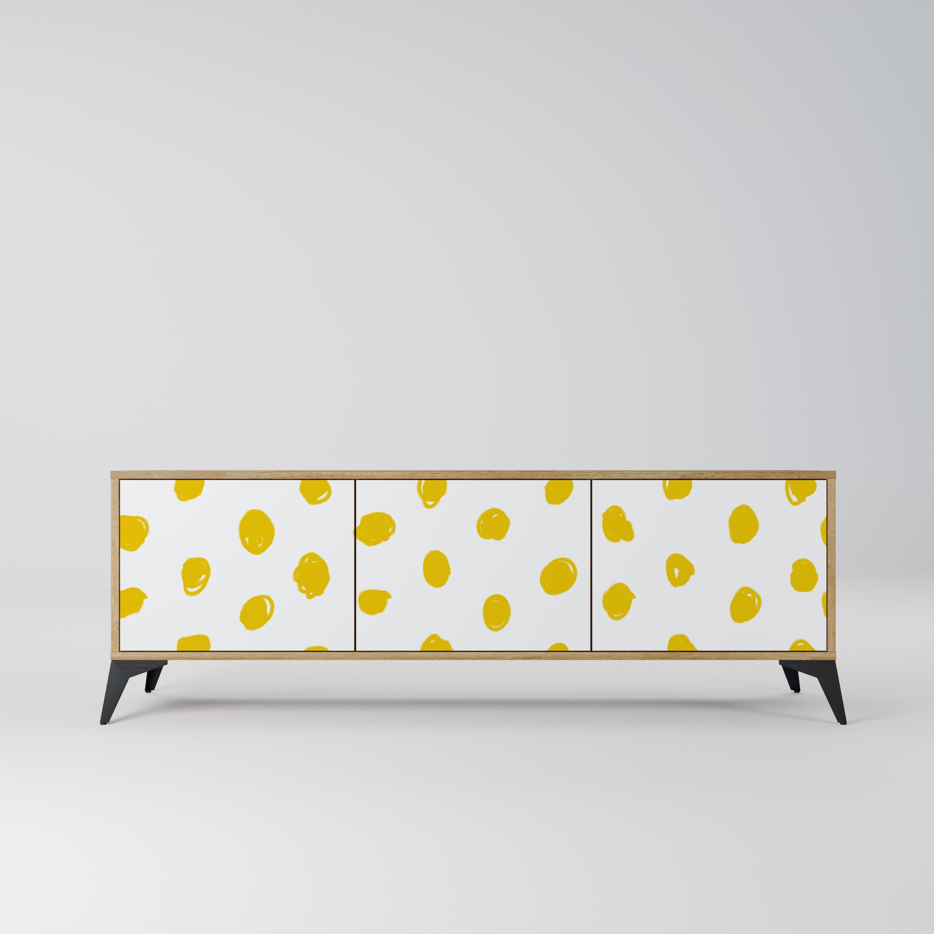 RADIANT REVERIE TV-Lowboard mit 3 Türen in Eiche-Optik