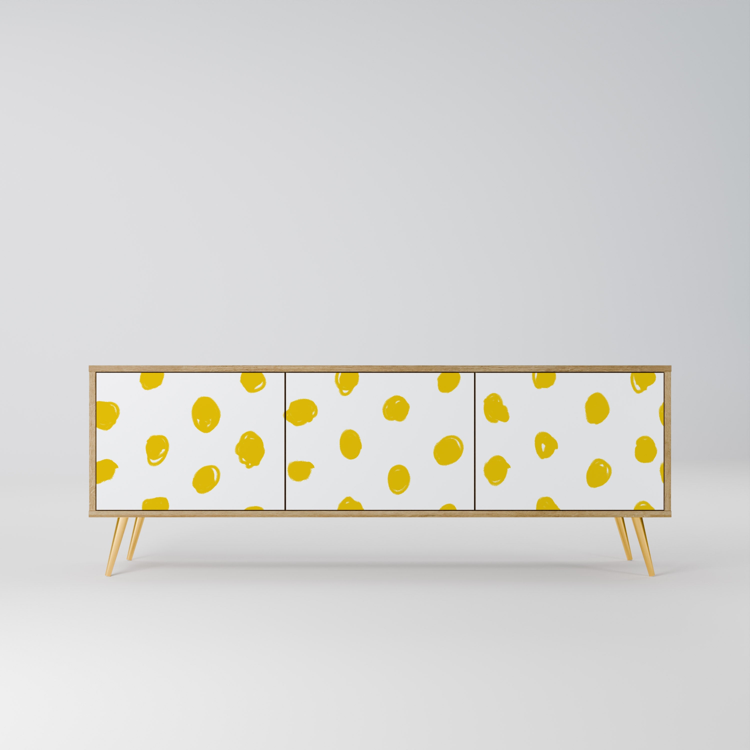 RADIANT REVERIE TV-Lowboard mit 3 Türen in Eiche-Optik