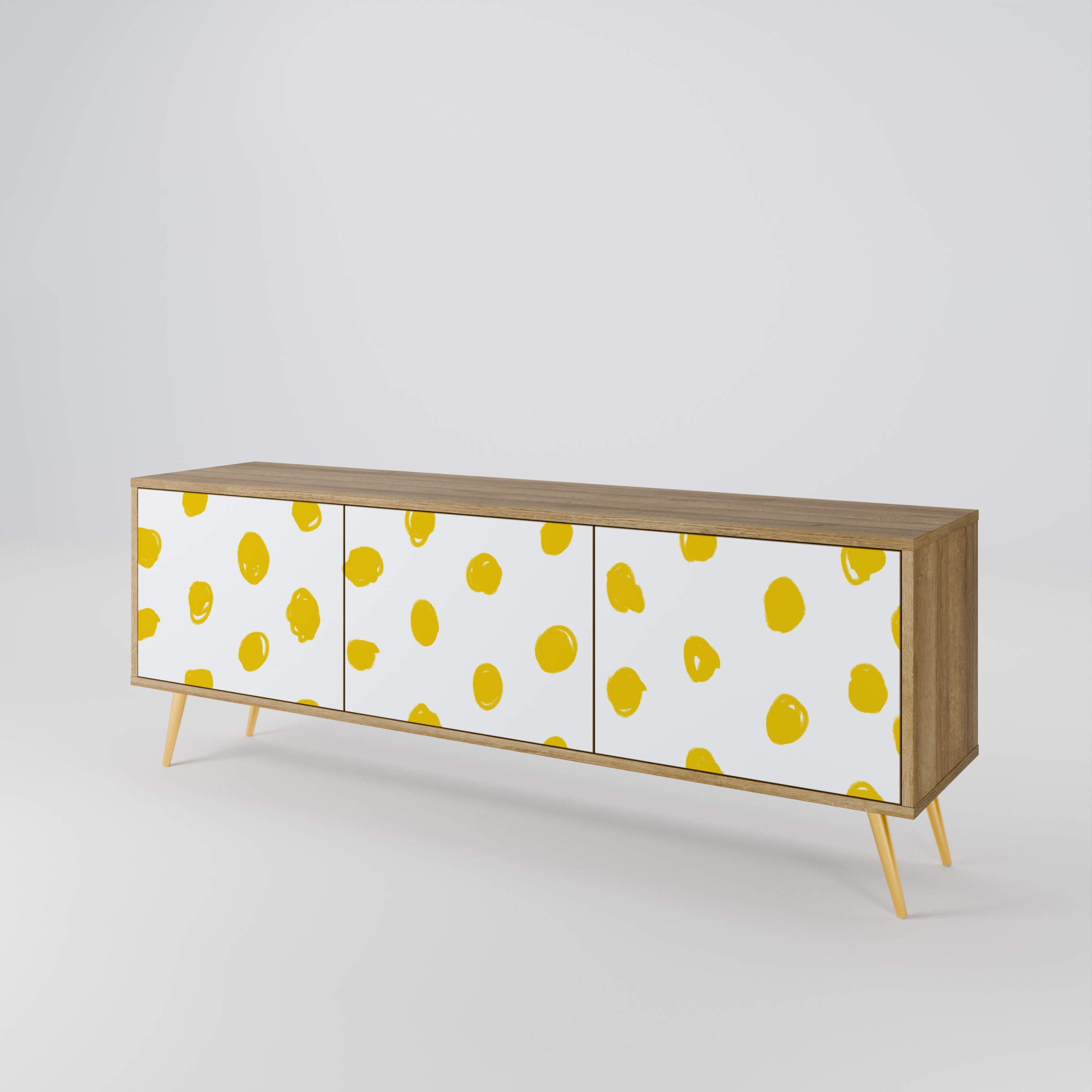 RADIANT REVERIE TV-Lowboard mit 3 Türen in Eiche-Optik