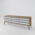 NIGHTY MELODIES TV-Lowboard mit 3 Türen in Eiche-Optik