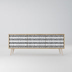 NIGHTY MELODIES TV-Lowboard mit 3 Türen in Eiche-Optik