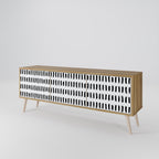 NIGHTY MELODIES TV-Lowboard mit 3 Türen in Eiche-Optik