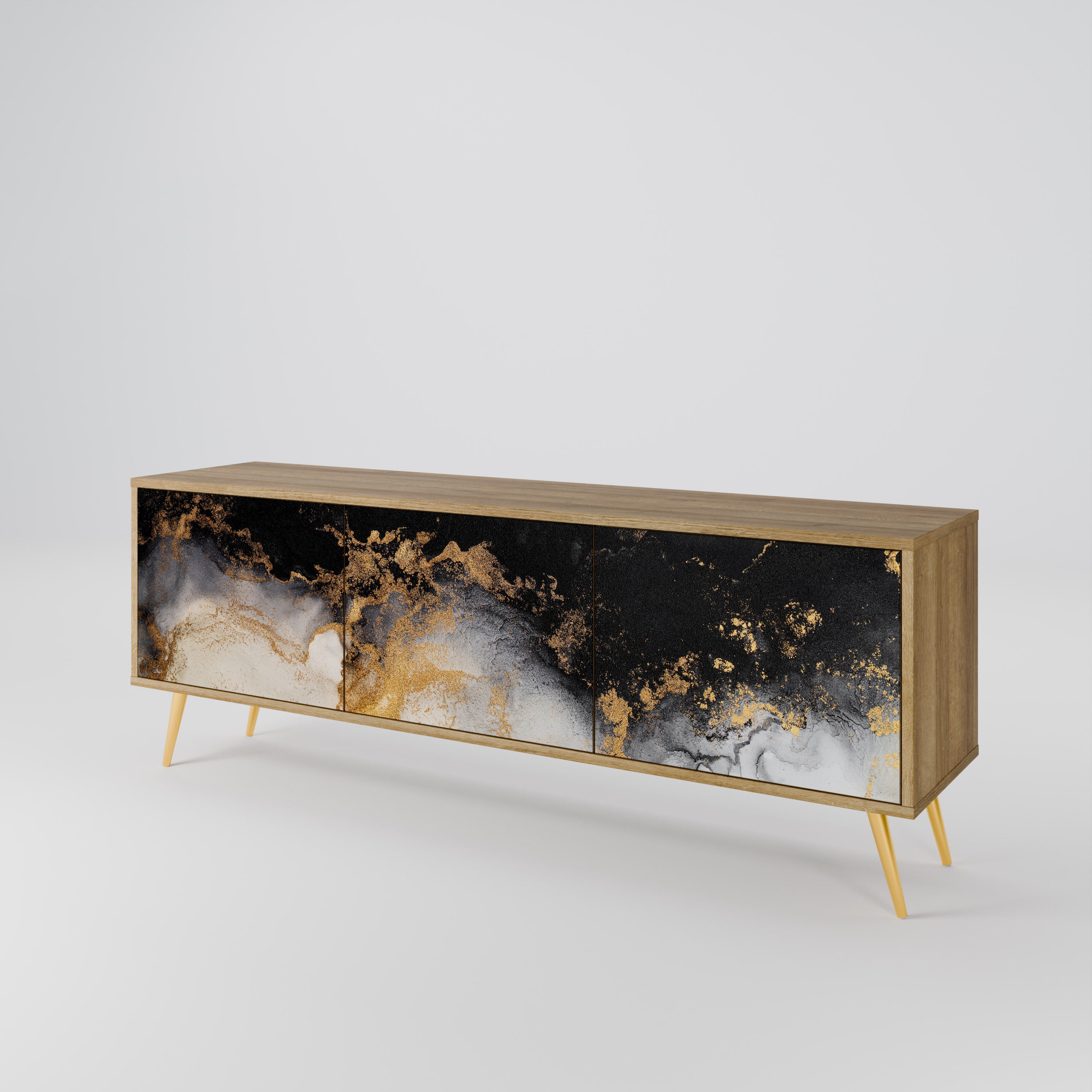 MARBLE OF TOMMORROW 3-Door TV Cabinet