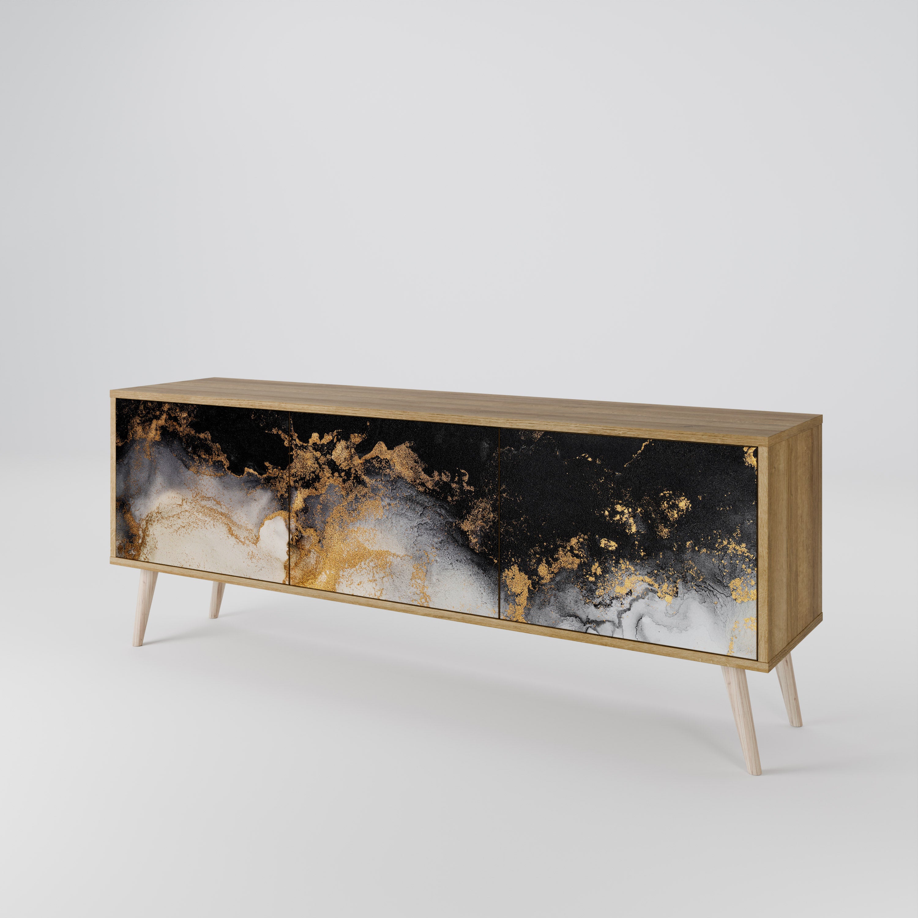MARBLE OF TOMMORROW 3-Door TV Cabinet