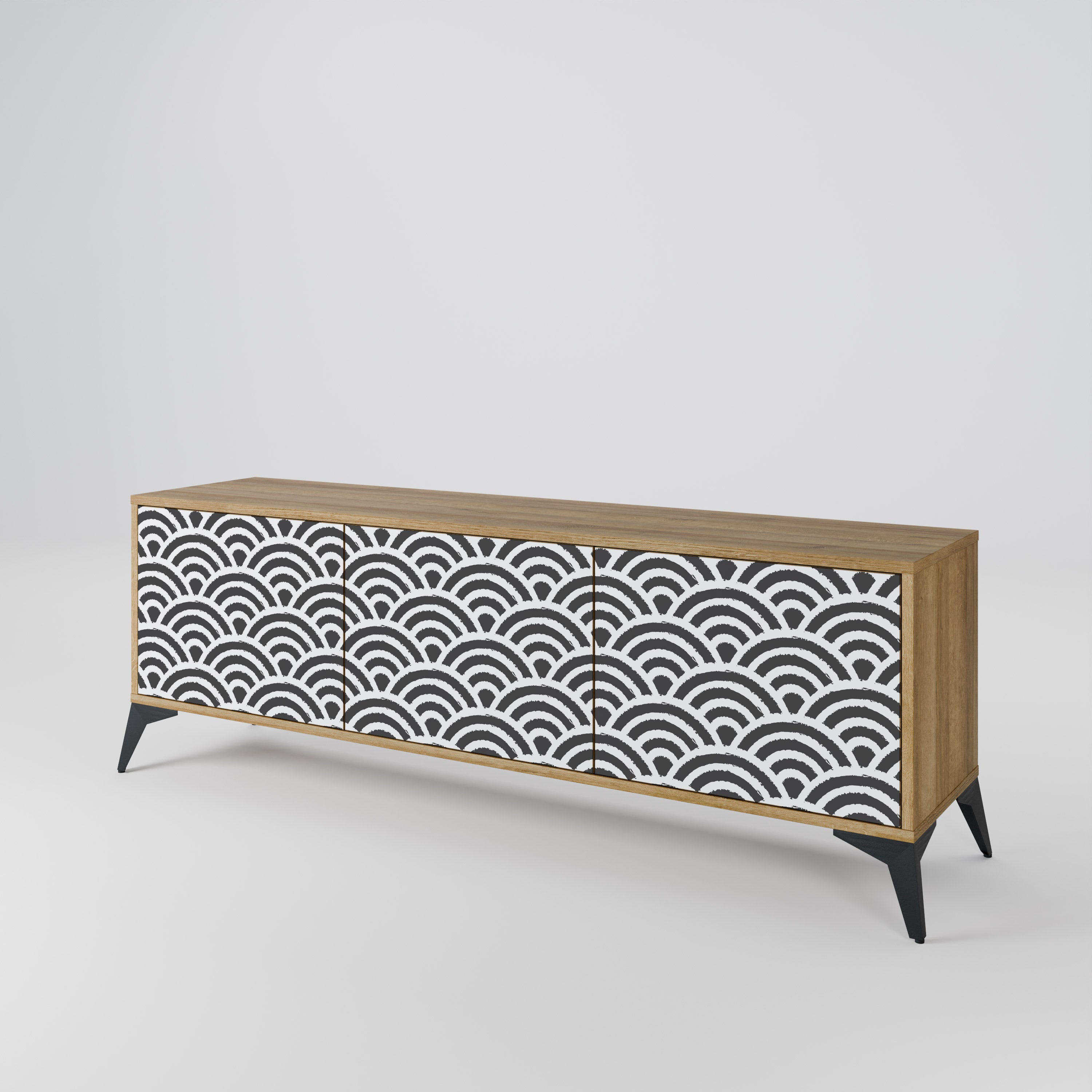GLOOMY HOST 3-Door TV Cabinet