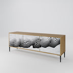 MONOCHROME MIRAGE TV-Lowboard mit 3 Türen in Eiche-Optik