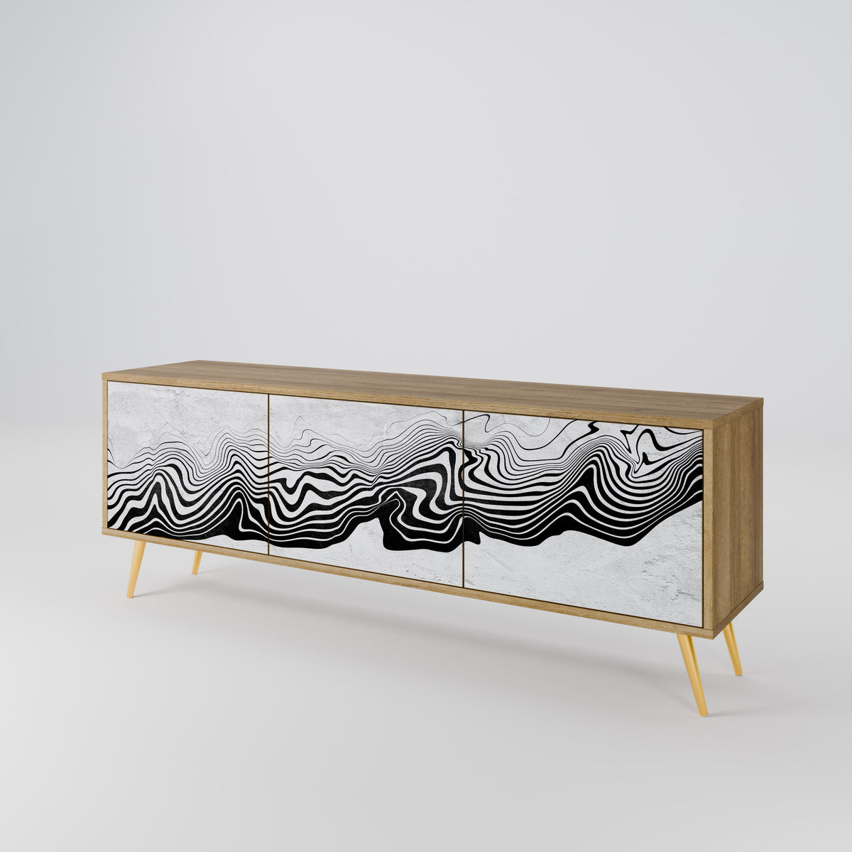 MONOCHROME MIRAGE 3-türiges TV-Lowboard