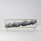 MONOCHROME MIRAGE TV-Lowboard mit 3 Türen in Eiche-Optik