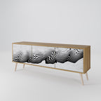 MONOCHROME MIRAGE TV-Lowboard mit 3 Türen in Eiche-Optik