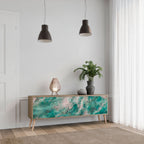 ABSTRACT ALCHEMY TV-Lowboard mit 3 Türen in Eiche-Optik