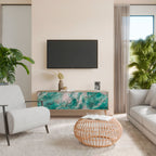 ABSTRACT ALCHEMY TV-Lowboard mit 3 Türen in Eiche-Optik